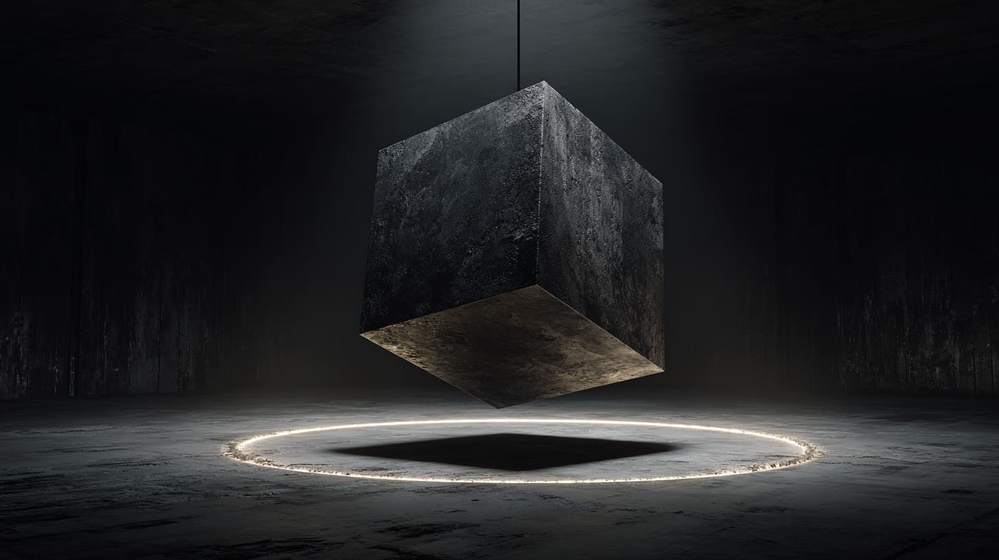 Cube in harmonic geometry representing stability, manifestation, and grounding