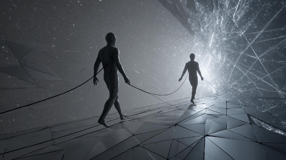 Activated lattice field dissolving causality and identity